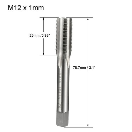 HSS 6mm x 1 Metric Taper and Plug Tap Right Hand Thread M6 x 1mm Pitch
